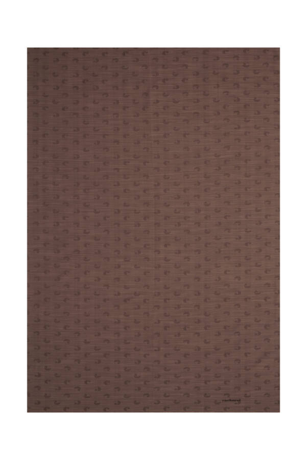 Kahverengi 75X200 B.Cacharel Logolu İpek Koton Jakar Etol - Cacharel