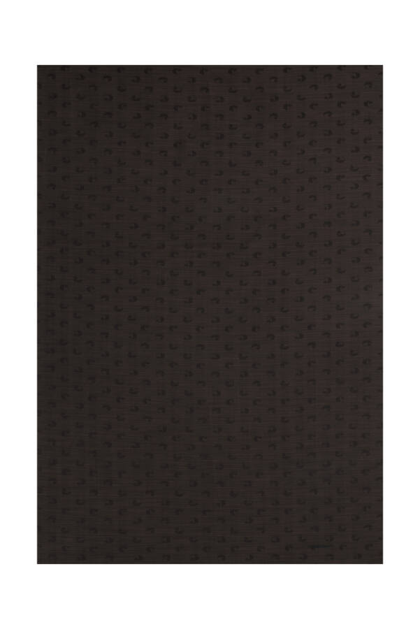 Kahverengi 75X200 B.Cacharel Logolu İpek Koton Jakar Etol - Cacharel