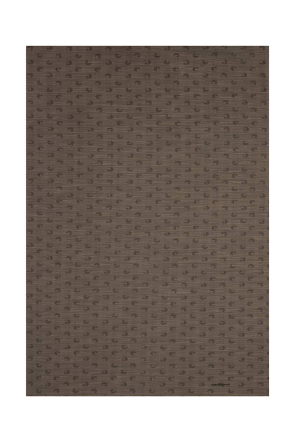 Kahverengi 75X200 B. Logolu İpek Koton Jakar Şal - 1