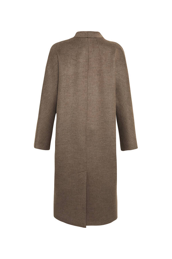 Kahverengi Günlük Maxi Boy Kaban - 3