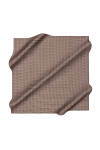 Kahverengi 90X90 İpek Krep Saten Eşarp 