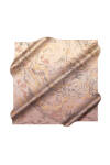 Kahverengi 90X90 İpek Krep Saten Eşarp 