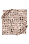 Kahverengi 90X90 İpek Krep Saten Eşarp 
