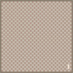 Kahverengi 90X90 İpek Krep Saten Eşarp 