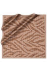 Kahverengi 90X90 İpek Twill Eşarp 