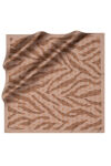 Kahverengi 90X90 İpek Twill Eşarp 