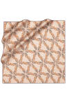 Kahverengi 90X90 İpek Twill Eşarp 