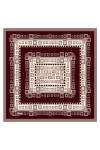 Kahverengi 90X90 İpek Twill Eşarp 