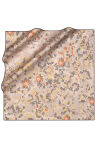 Kahverengi 90X90 İpek Twill Eşarp 