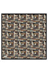 Kahverengi 90X90 İpek Twill Eşarp 