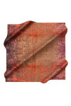 Kahverengi 90X90 İpek Twill Eşarp 