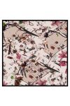 Kahverengi 90X90 İpek Twill Eşarp 