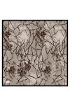 Kahverengi 90X90 İpek Twill Eşarp 