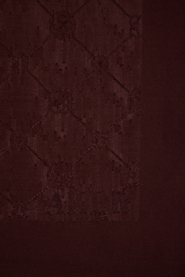 Kahverengi 90X90 Koza Eşarp - 3