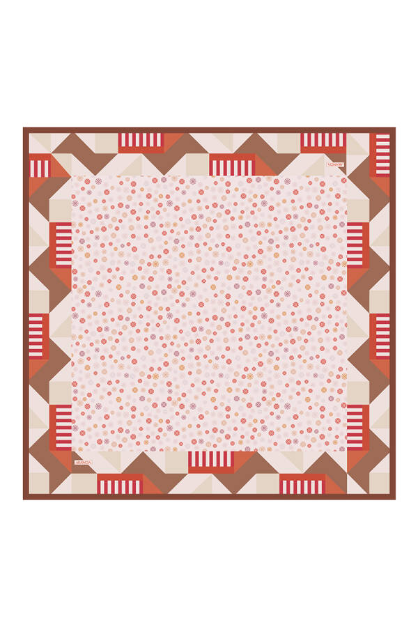 Kahverengi 90X90 Pure Touch Eşarp - Arancia