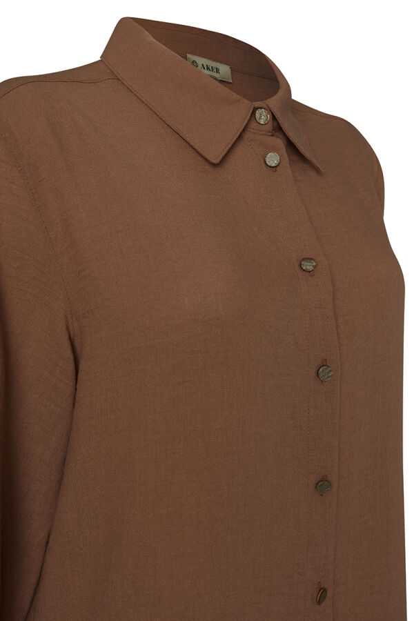 Kahverengi Basic Bluz - Aker (1)
