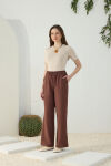 Kahverengi Beli Lastikli Pijama Altı - 3