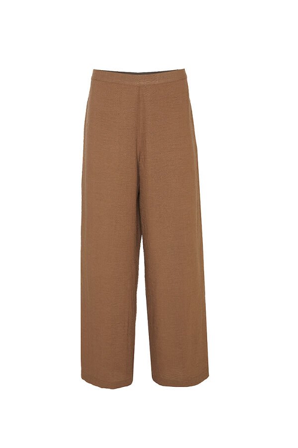 Kahverengi Bol Kesim Basic Pantolon - Aker