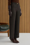 Kahverengi Denim Görünümlü Pantolon - 3
