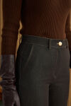 Kahverengi Denim Görünümlü Pantolon - 4