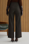 Kahverengi Denim Görünümlü Pantolon - 5