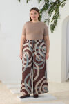 Kahverengi Desenli Pantolon - 2