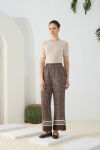 Kahverengi Desenli Pantolon - 3