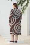 Kahverengi Desenli Tunik - 6