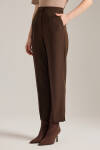 Kahverengi Dokuma Pantolon - 4