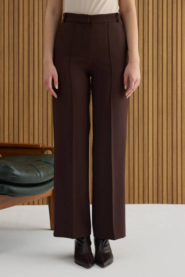 Kahverengi Dokuma Pantolon - 3