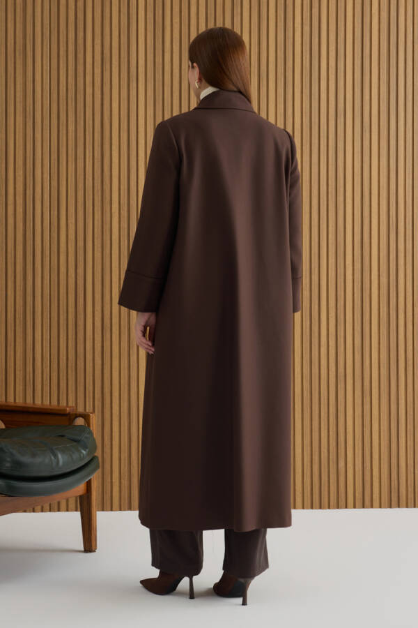 Kahverengi Dokuma Pardösü - 5