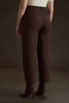 Kahverengi İç Beli Lastikli Dokuma Pantolon - 5