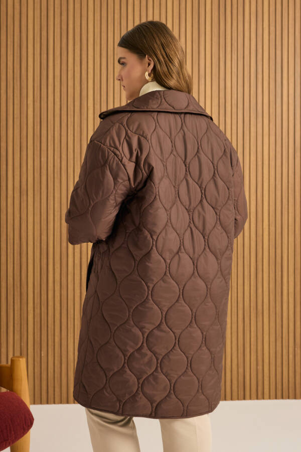 Kahverengi Kapitone Mont - 6