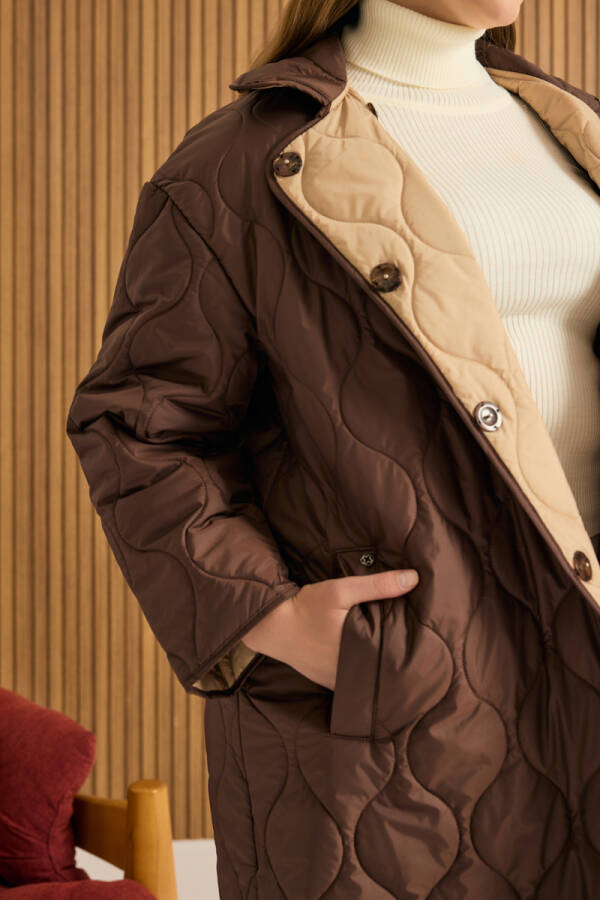 Kahverengi Kapitone Mont - 5