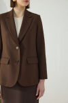 Kahverengi Klasik Blazer Ceket - 7