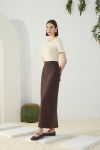 Kahverengi Klasik Kalem Etek - 4