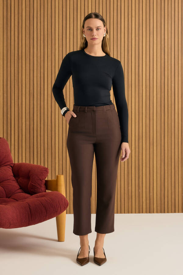 Kahverengi Klasik Pantolon - Aker