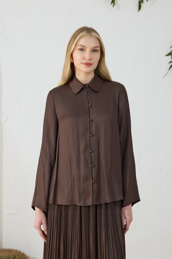 Kahverengi Klasik Tunik - 2