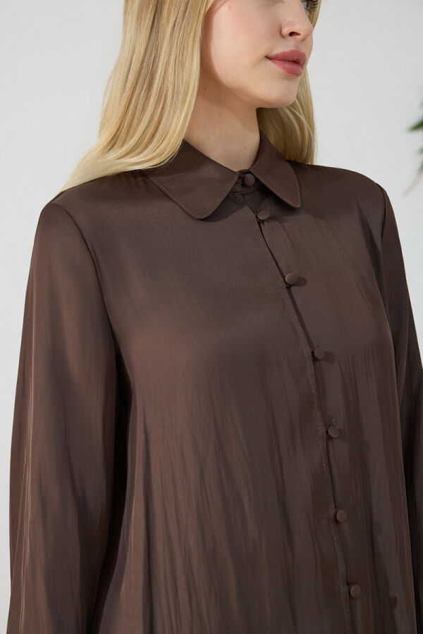 Kahverengi Klasik Tunik - 6