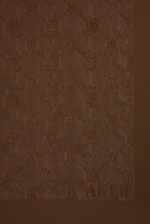 Kahverengi Koza Eşarp - 3