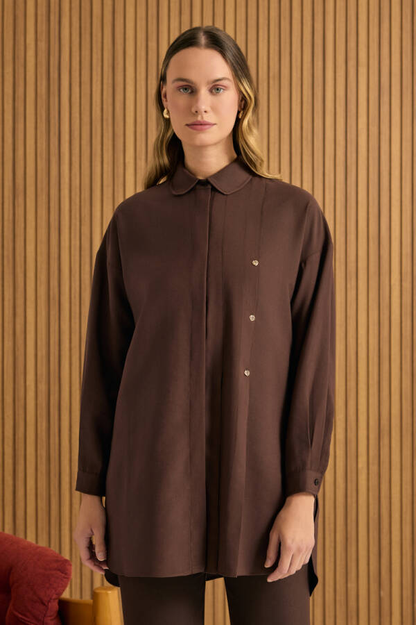 Kahverengi Koza Logolu Modal Tunik - 3