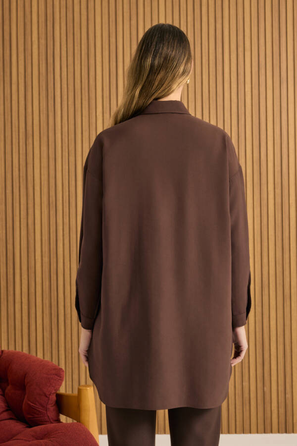 Kahverengi Koza Logolu Modal Tunik - 6