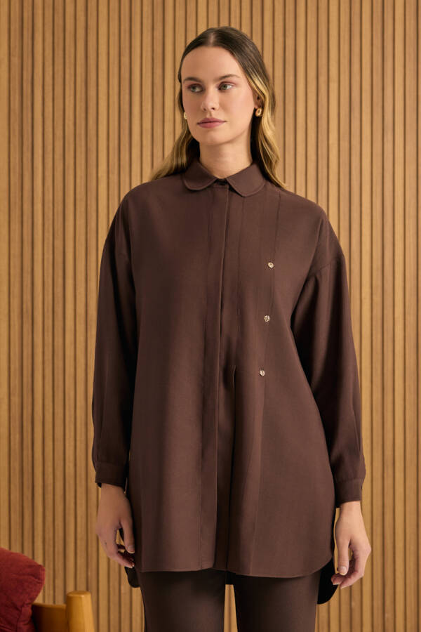 Kahverengi Koza Logolu Modal Tunik - Aker (1)