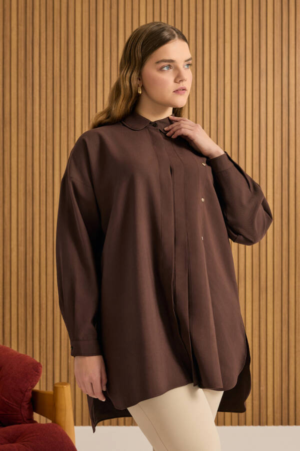 Kahverengi Koza Logolu Modal Tunik - 1