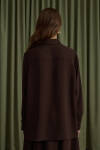 Kahverengi Krep Bluz - 6