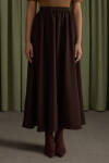 Kahverengi Krep Etek - 3