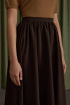Kahverengi Krep Etek - 4