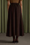 Kahverengi Krep Etek - 6
