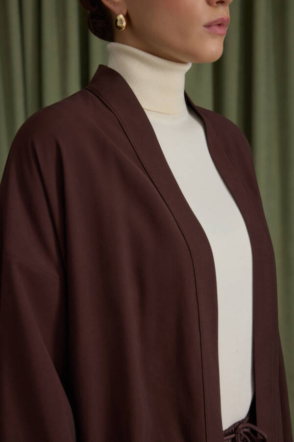 Kahverengi Modal Kimono - 4