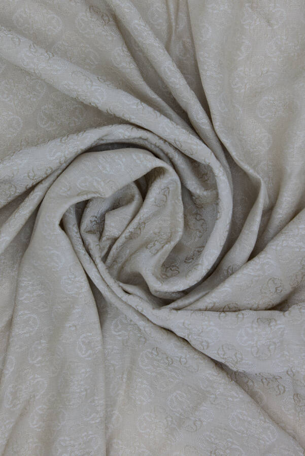 Kahverengi Monogram Jakar Eşarp - Aker (1)